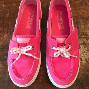 Girls Pink Sperry Top-Sider Size 12.